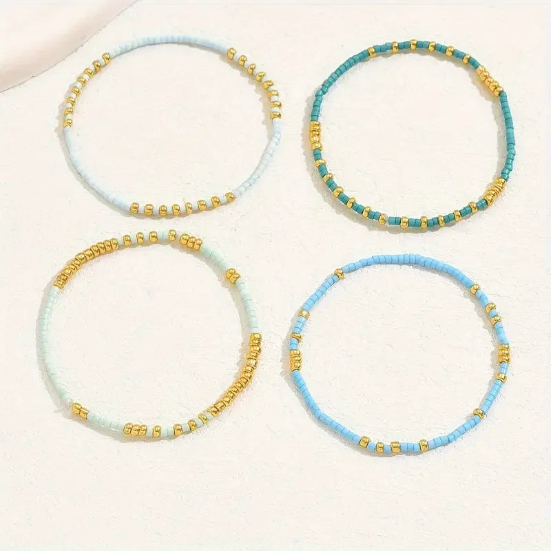 Clarimond™ | Ensemble de bracelets turquoise bohème