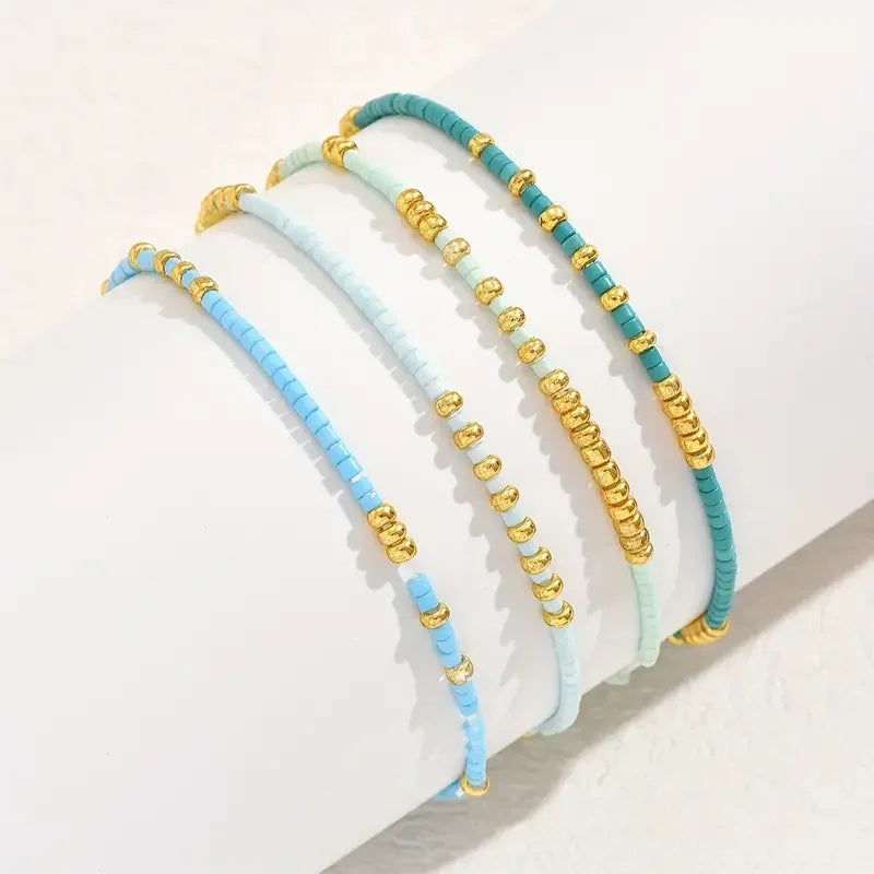 Clarimond™ | Ensemble de bracelets turquoise bohème