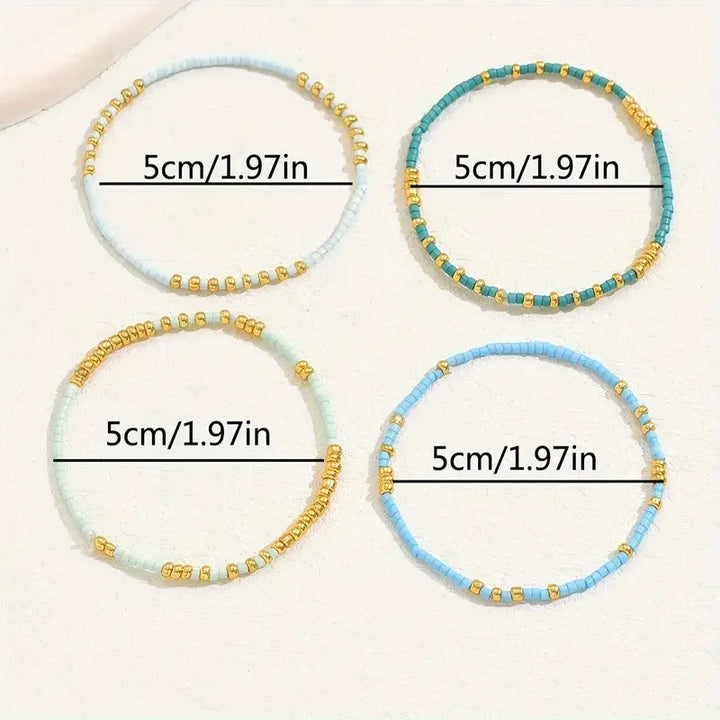 Clarimond™ | Ensemble de bracelets turquoise bohème