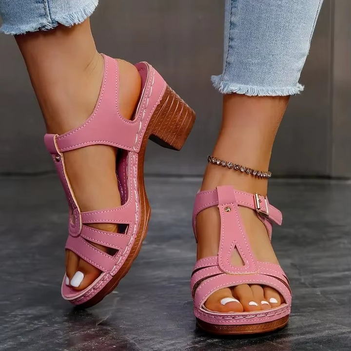 Veloura | Élégantes chaussures à talons ouverts de confort