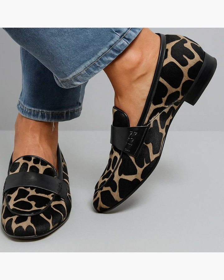 Lore | Mocassins élégants animalier