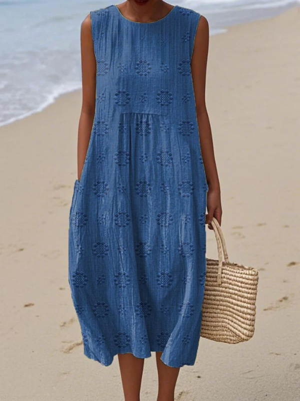 Robe midi à motifs Sara™