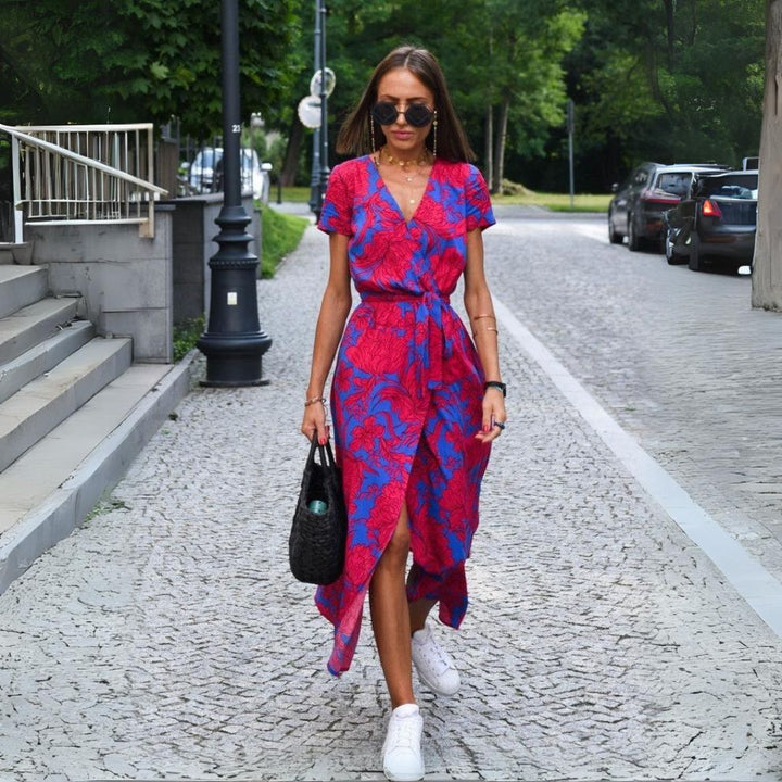 Yasmine | Robe Élégante avec Décolleté en V