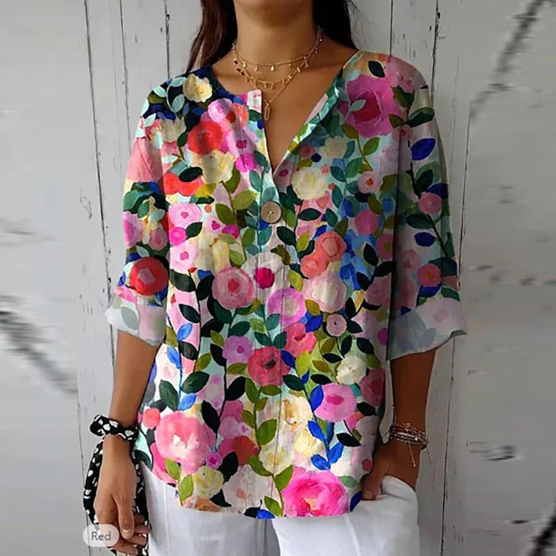 Sophie™ | Blouse fleurie fluide