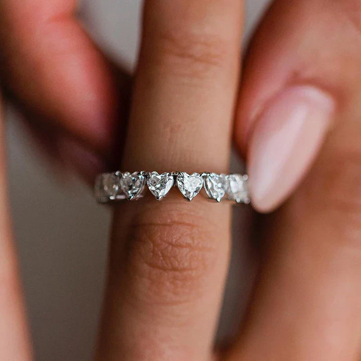 Rahel™ | Alliance cœur en argent sterling