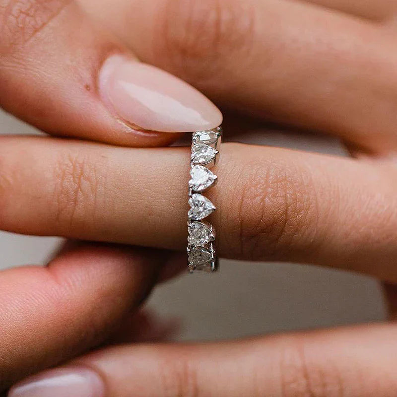 Rahel™ | Alliance cœur en argent sterling