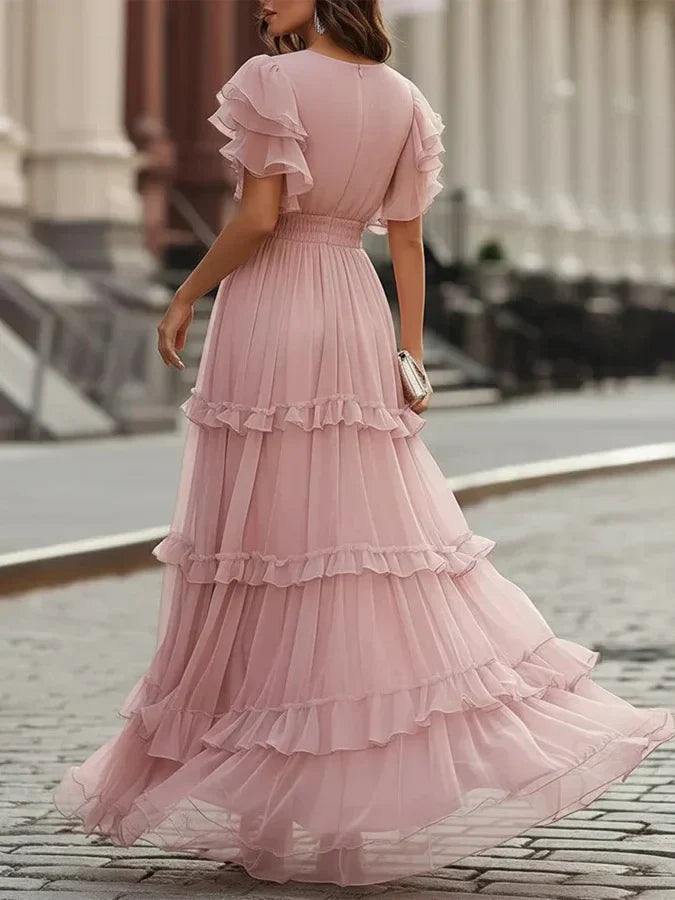 Zoe | Robe de Mariée Maxi Élegante Rose Clair