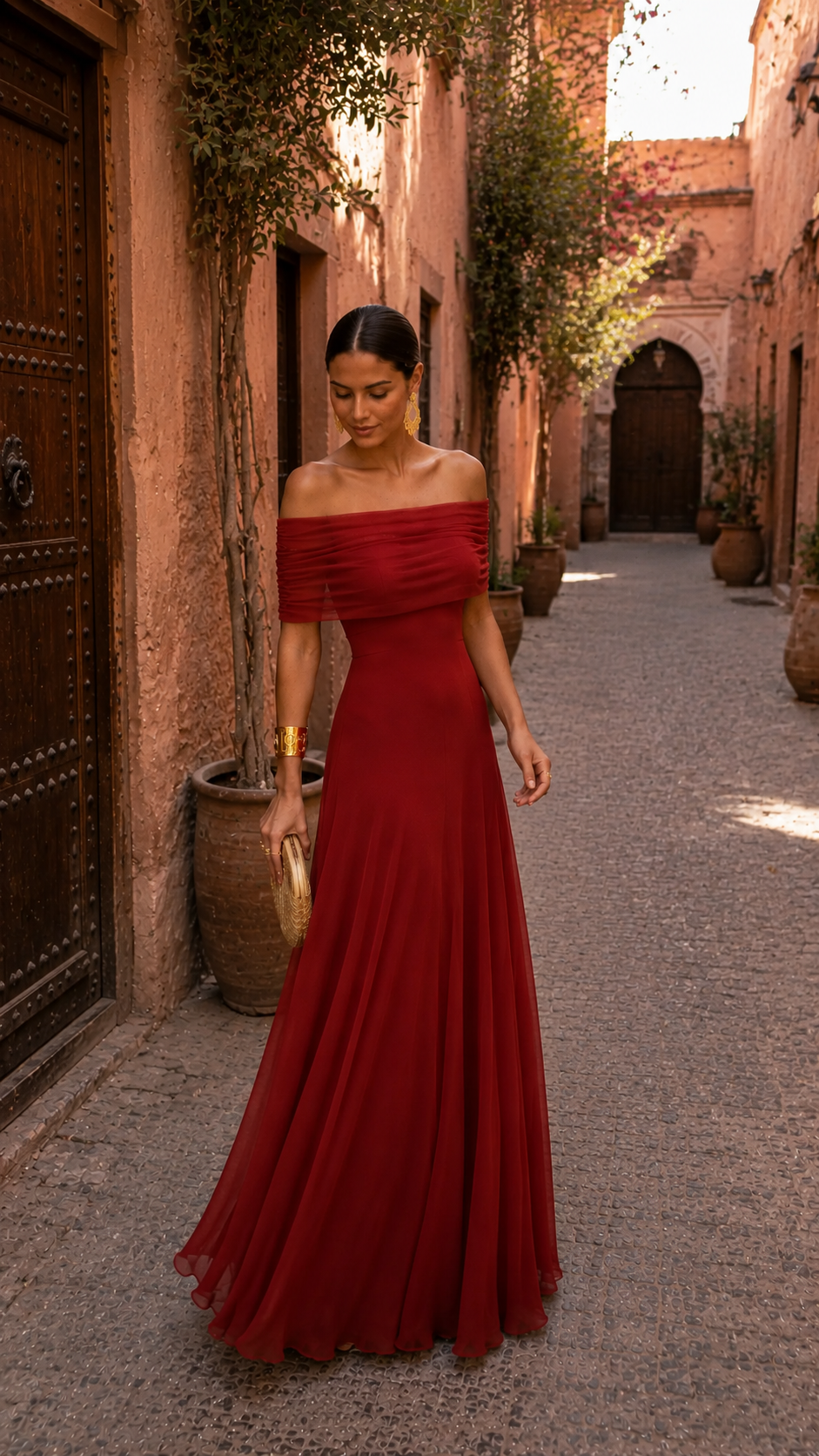Robe de Toledo en terracotta