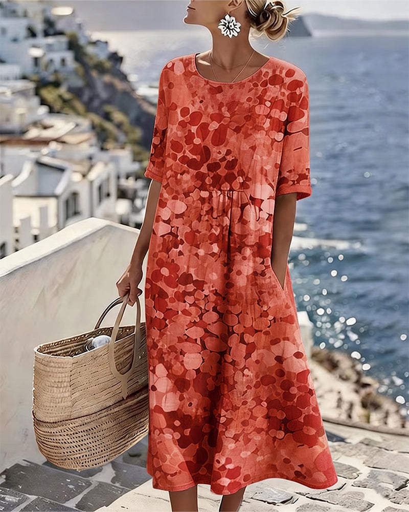 Fleuré - Robe Midi Imprimée