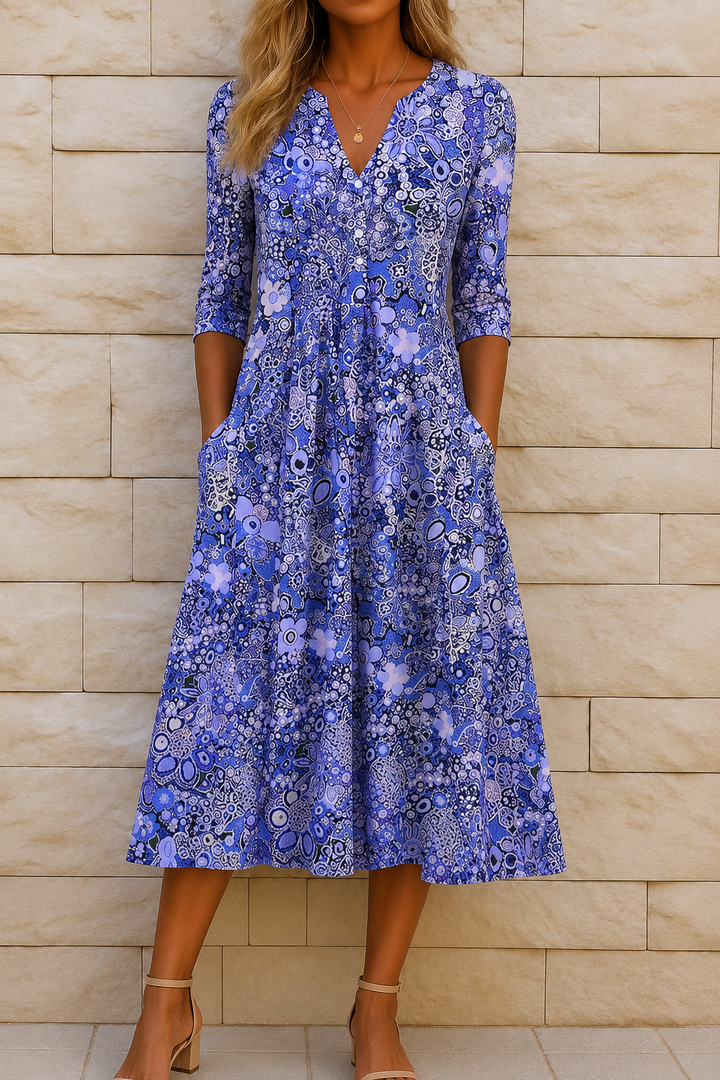 Harlow | Robe élégante à encolure en V