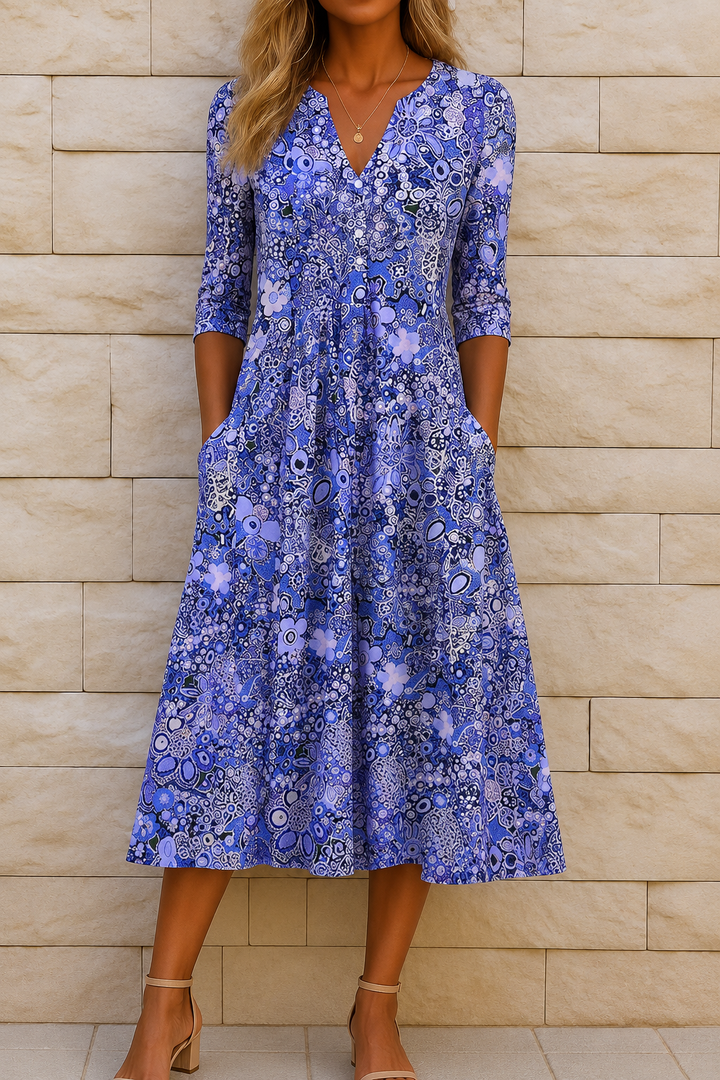 Harlow | Robe élégante à encolure en V