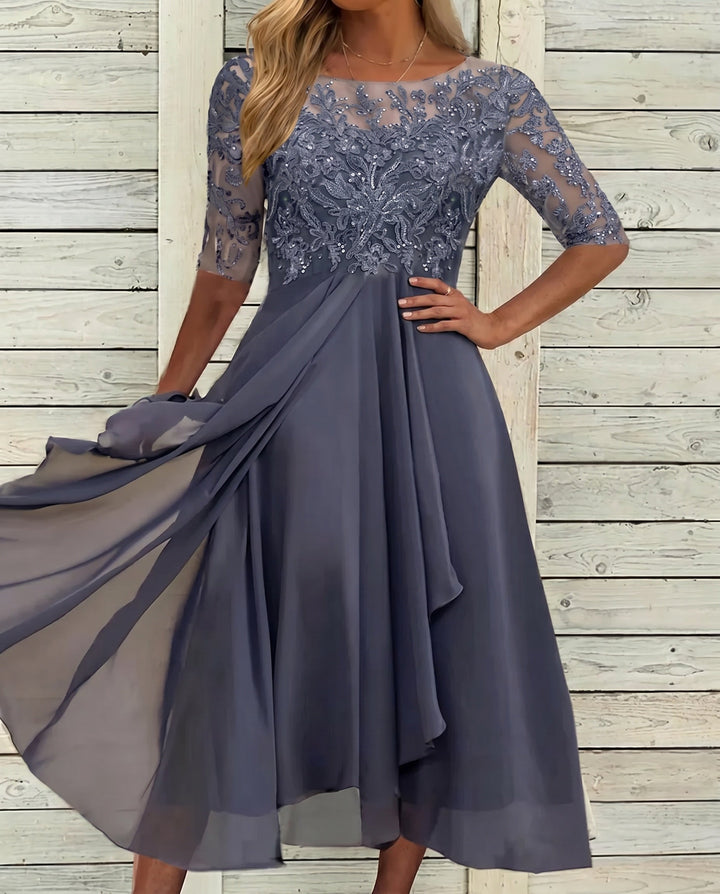 Robe en Dentelle d'Automne
