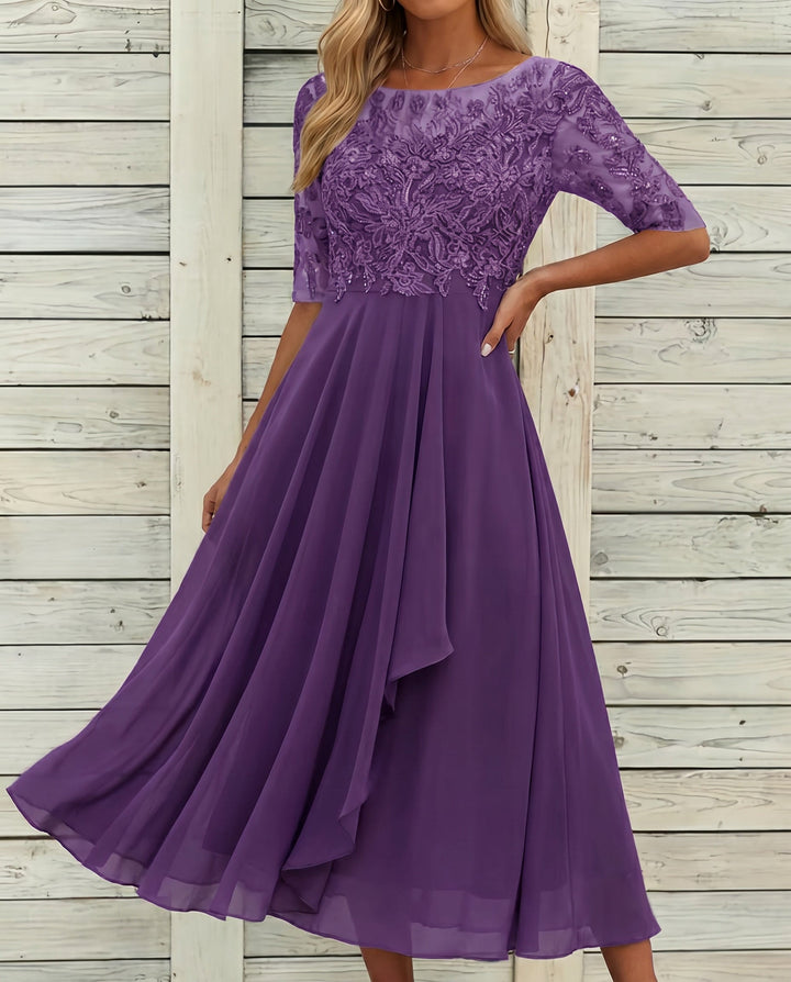 Robe en Dentelle d'Automne