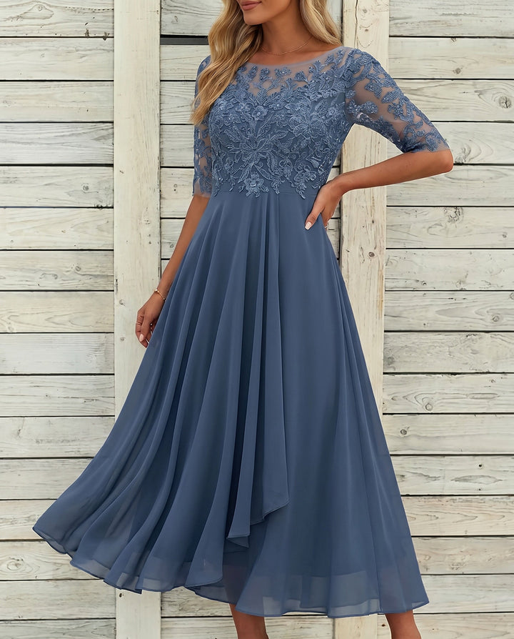Robe en Dentelle d'Automne