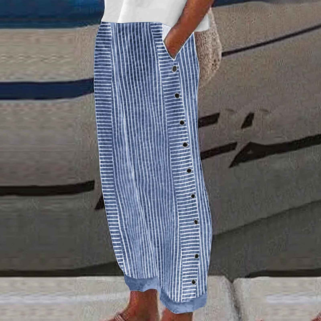 Pantalons rayés confortables