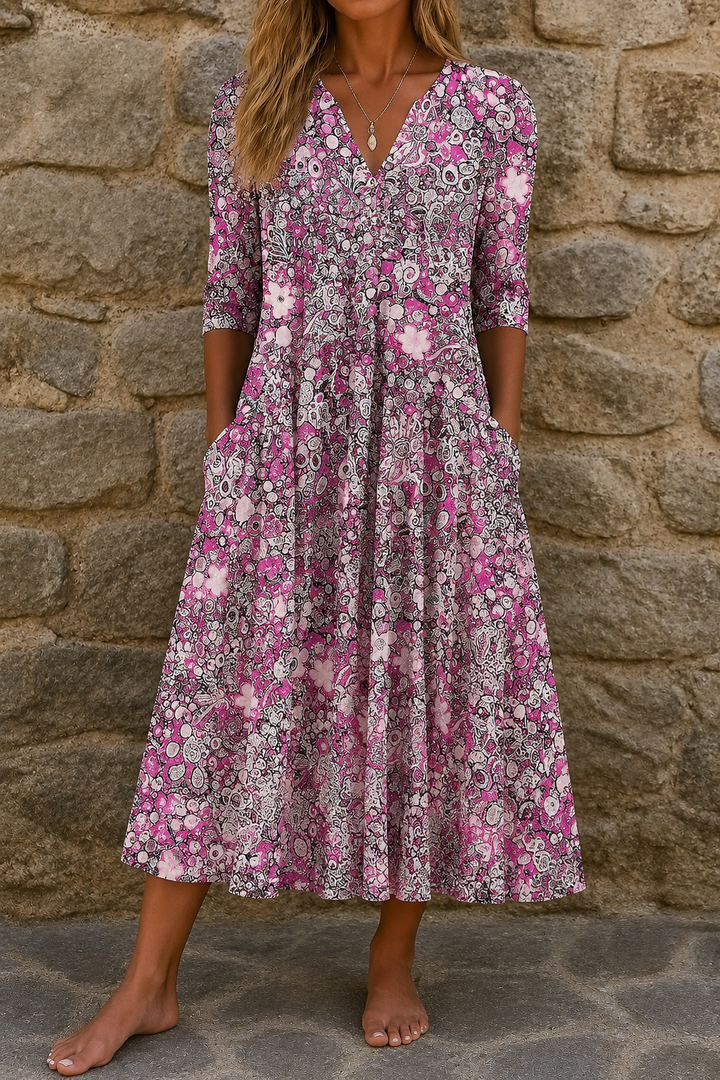 Harlow | Robe élégante à encolure en V