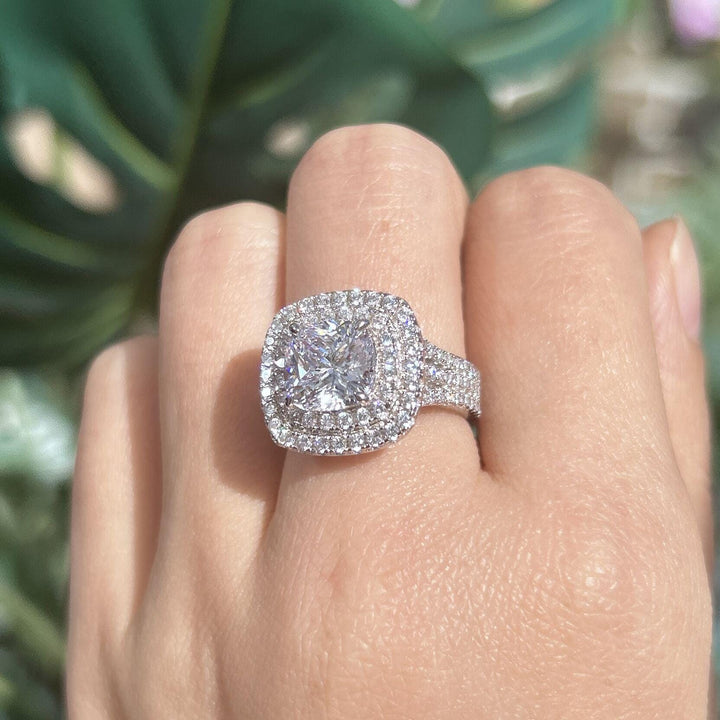 Franziska™ | Bague de fiançailles double halo
