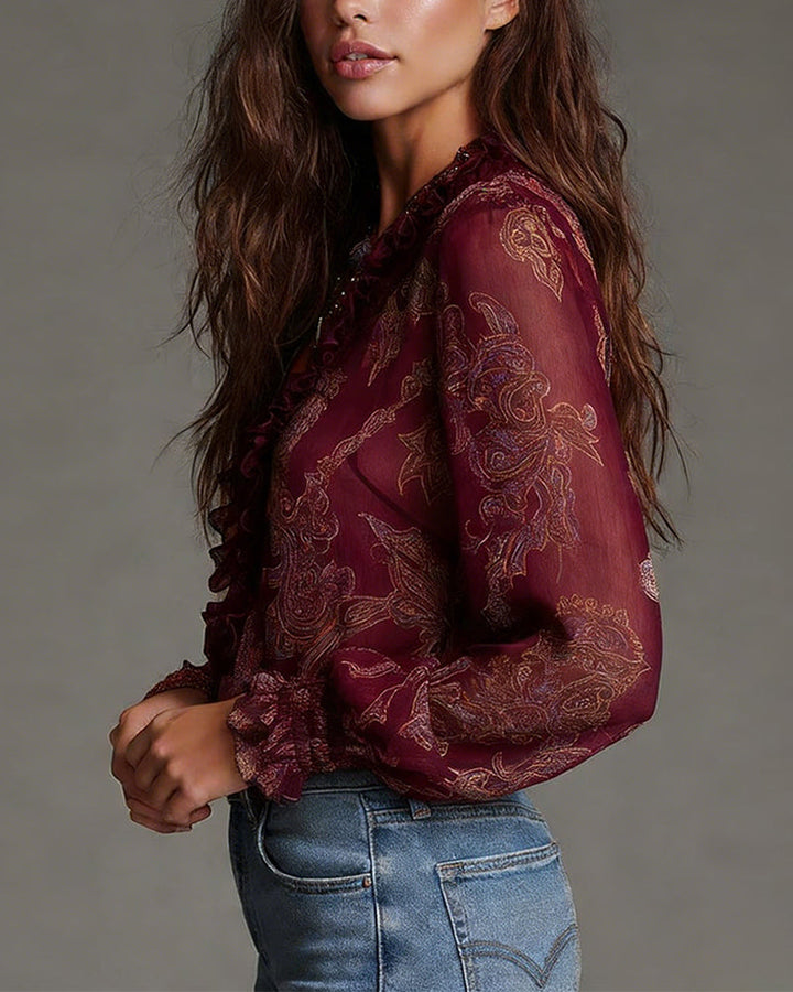 LA KIM - BLOUSE À 1/2 ZIP