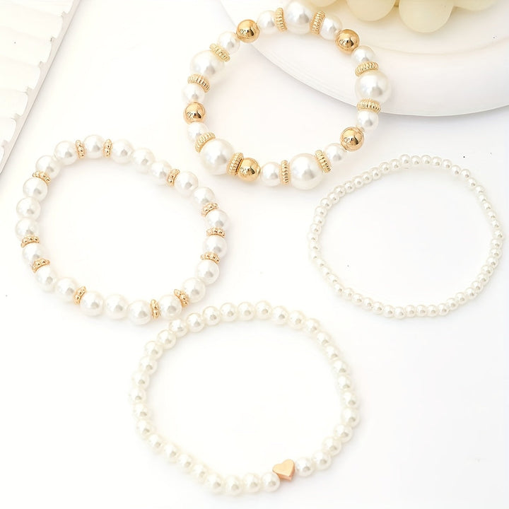 Florabelle™ | Set de bracelets avec perles et cœurs