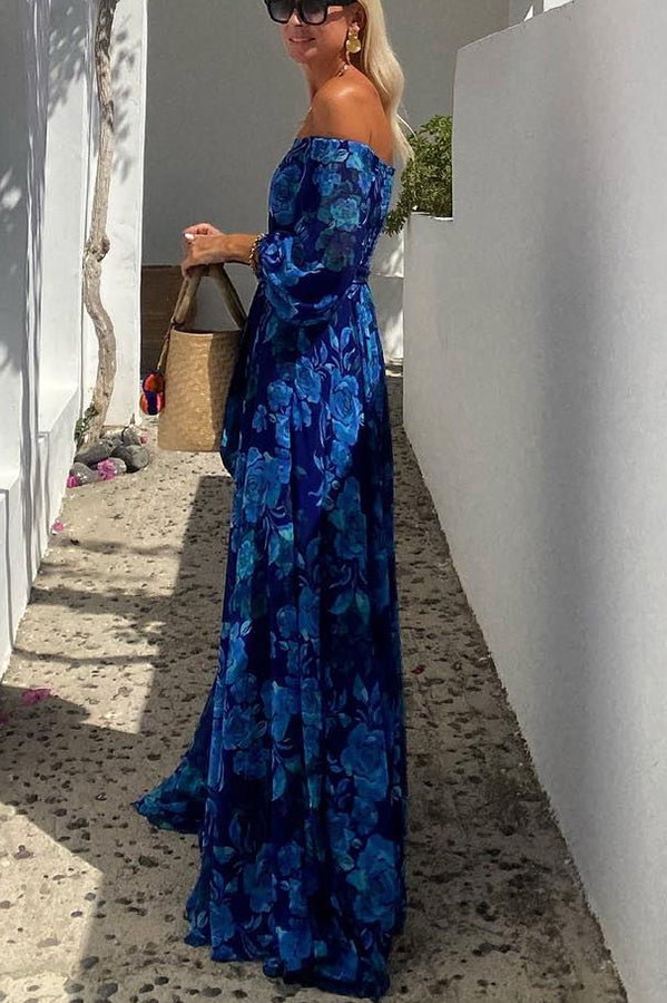 Luna | Robe longue à imprimé floral