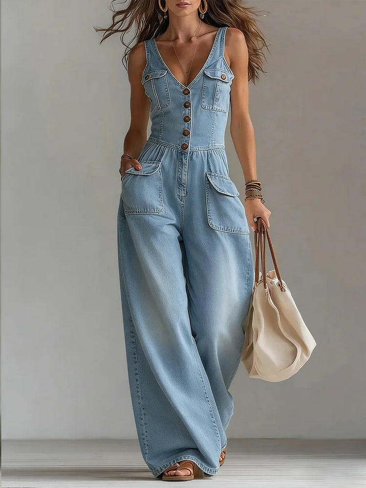 Sophie™ | Combinaison en denim ample