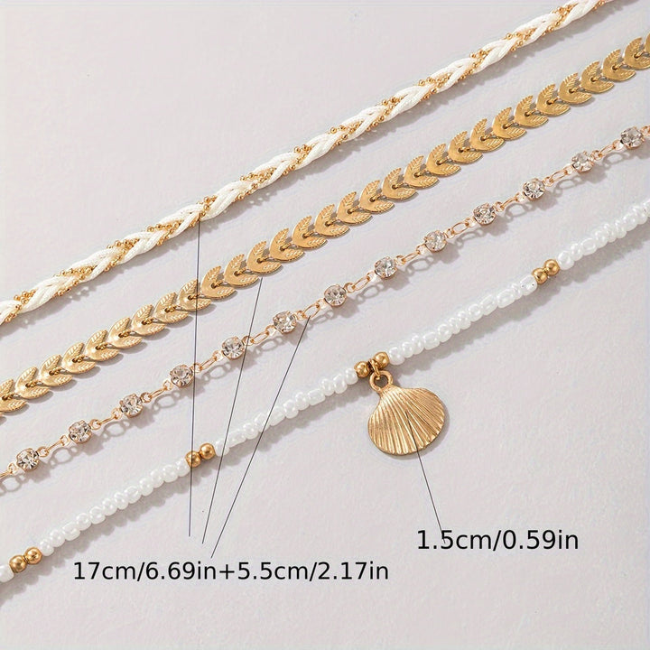 Heloise™ | Ensemble de bracelets coquillages et tressés