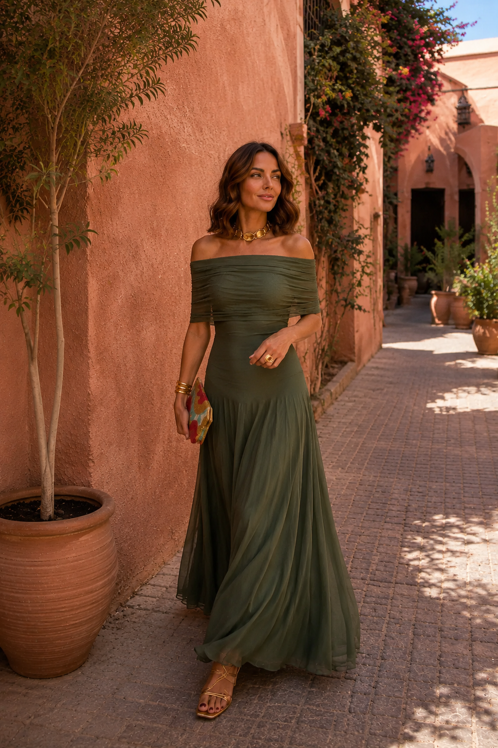 Robe de Toledo en vert
