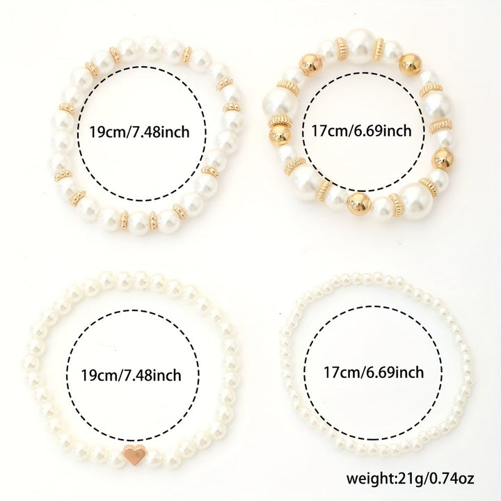 Florabelle™ | Set de bracelets avec perles et cœurs