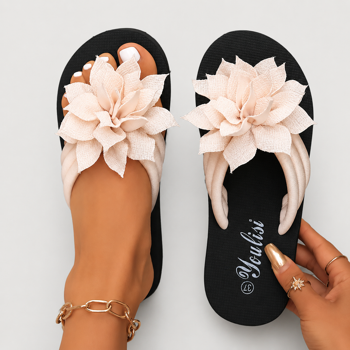 Sandales Élégantes avec Fleurs