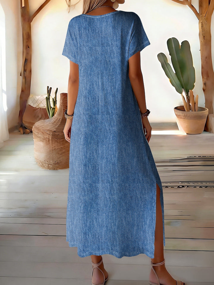 Hélène™ | Robe en denim rétro