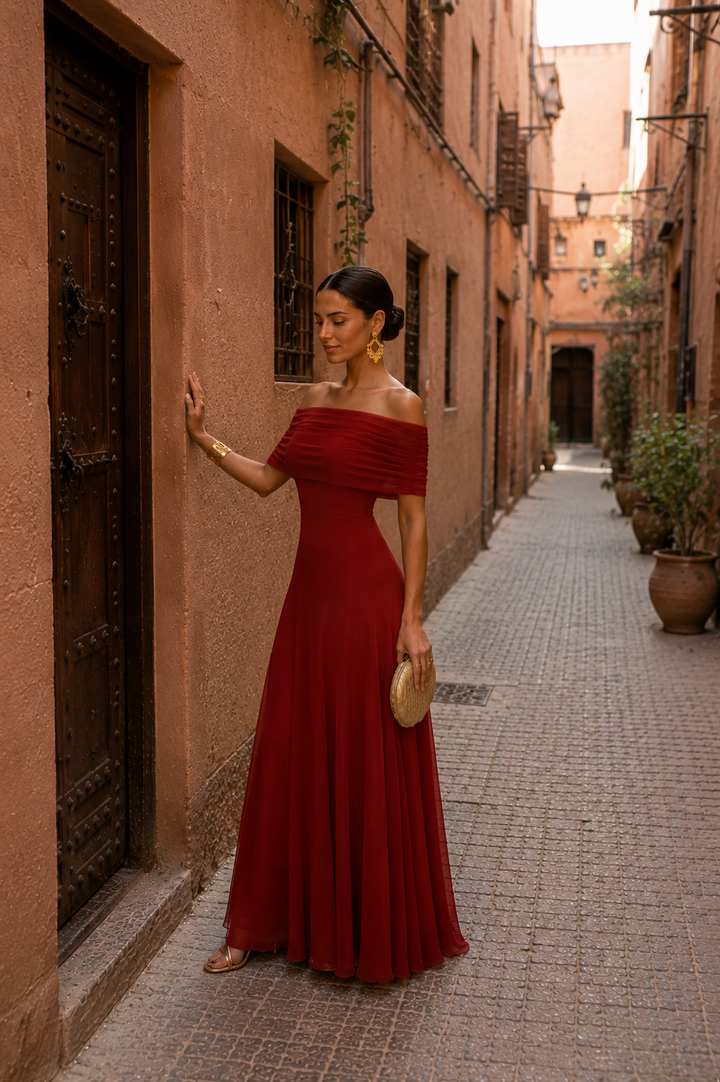 Robe de Toledo en terracotta