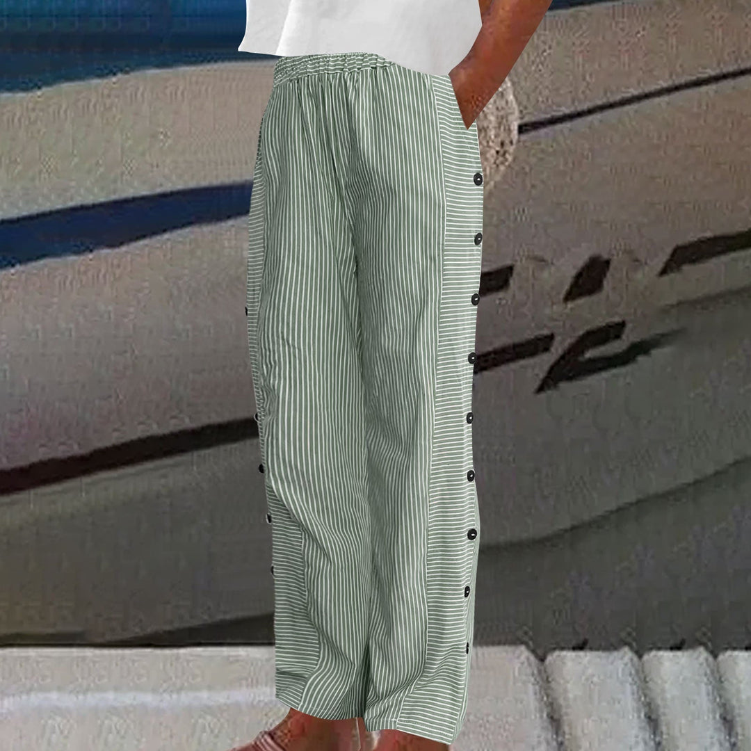 Pantalons rayés confortables