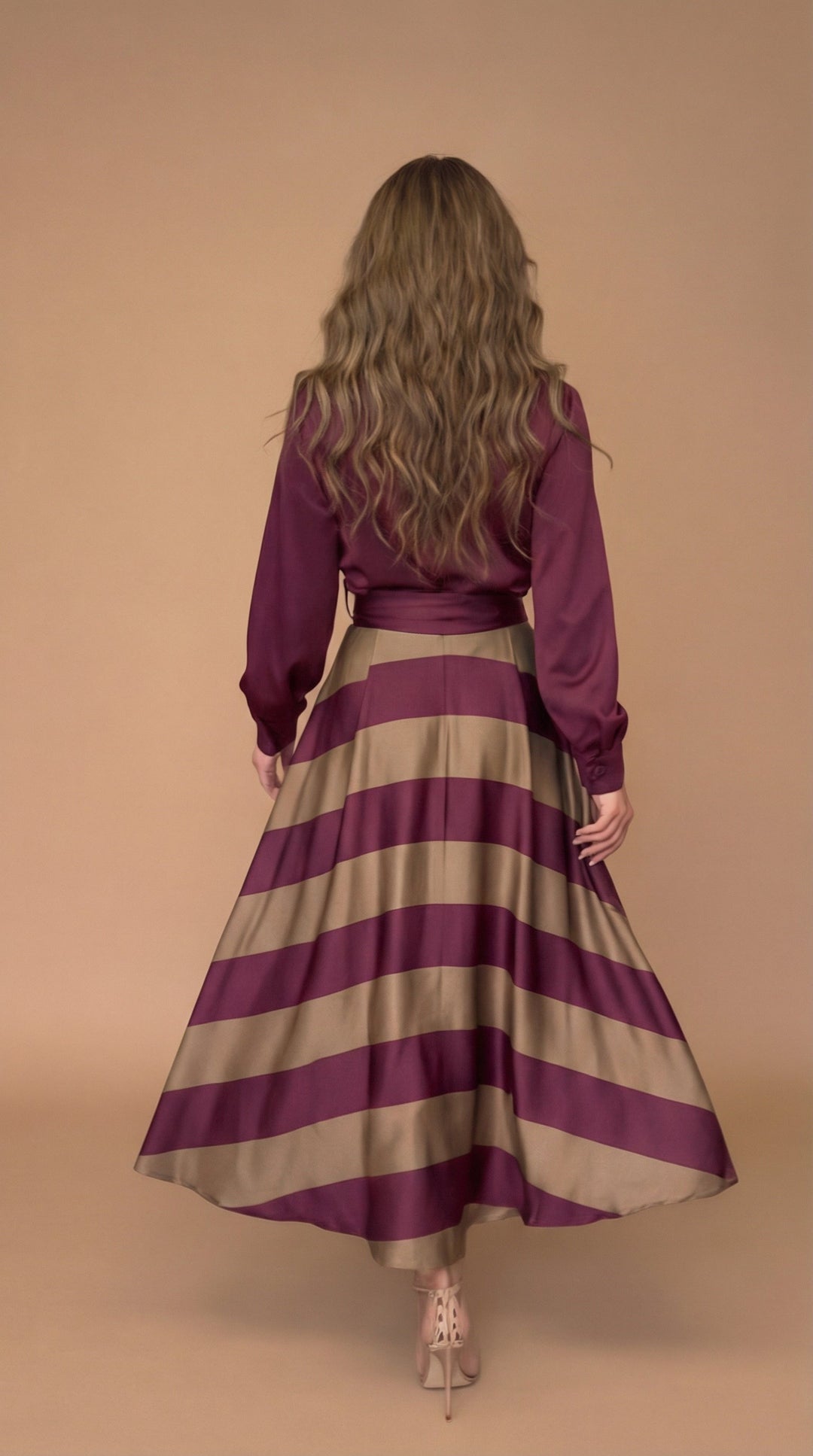 Mila | Robe longue rayée