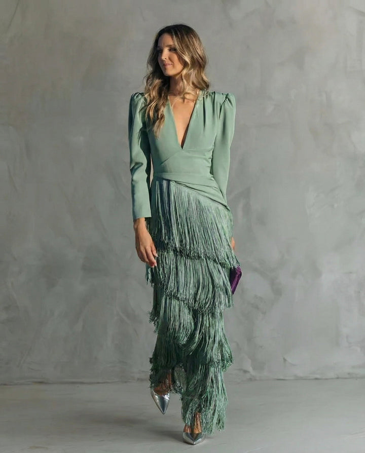 Chiara - Robe élégante avec franges