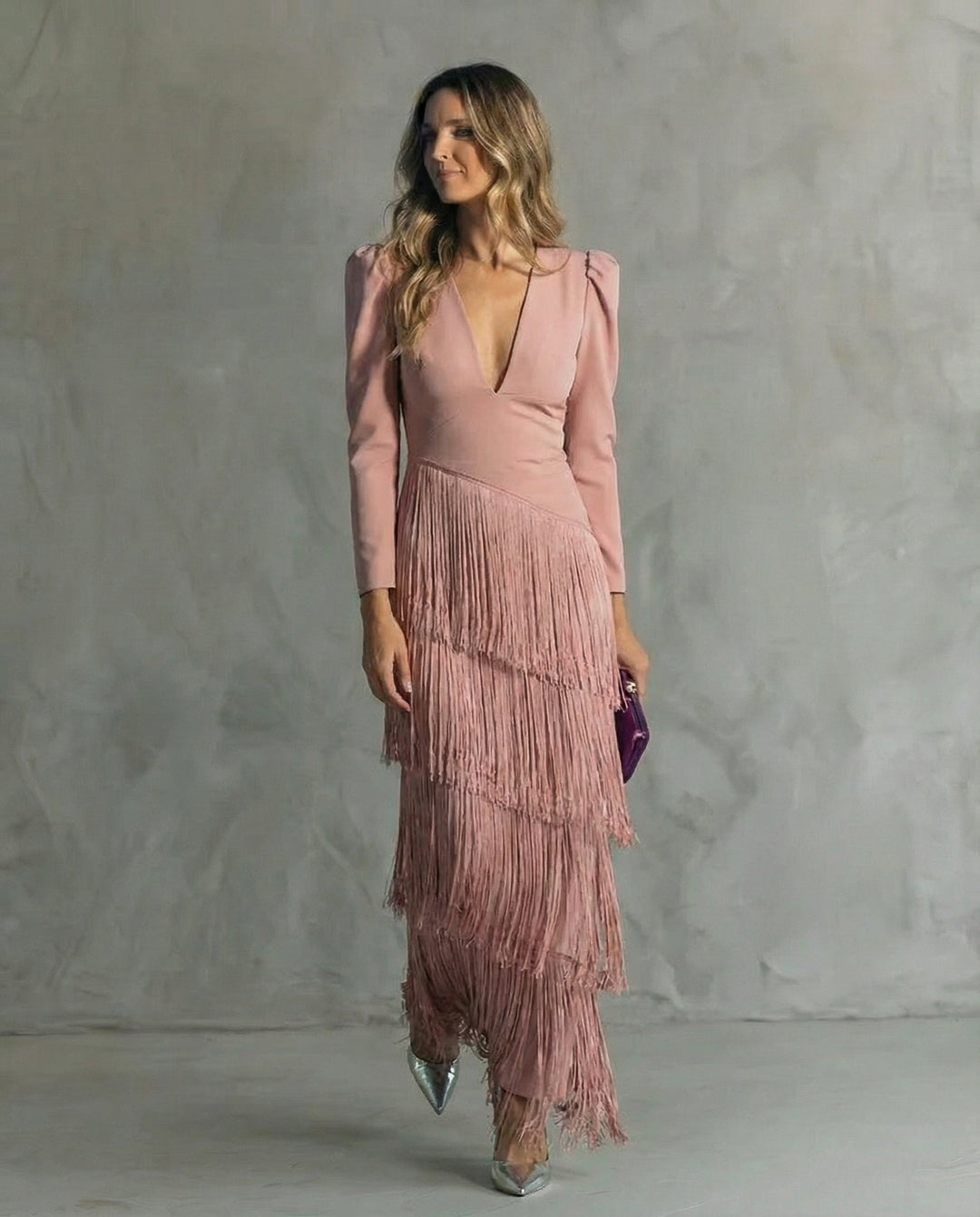 Chiara - Robe élégante avec franges