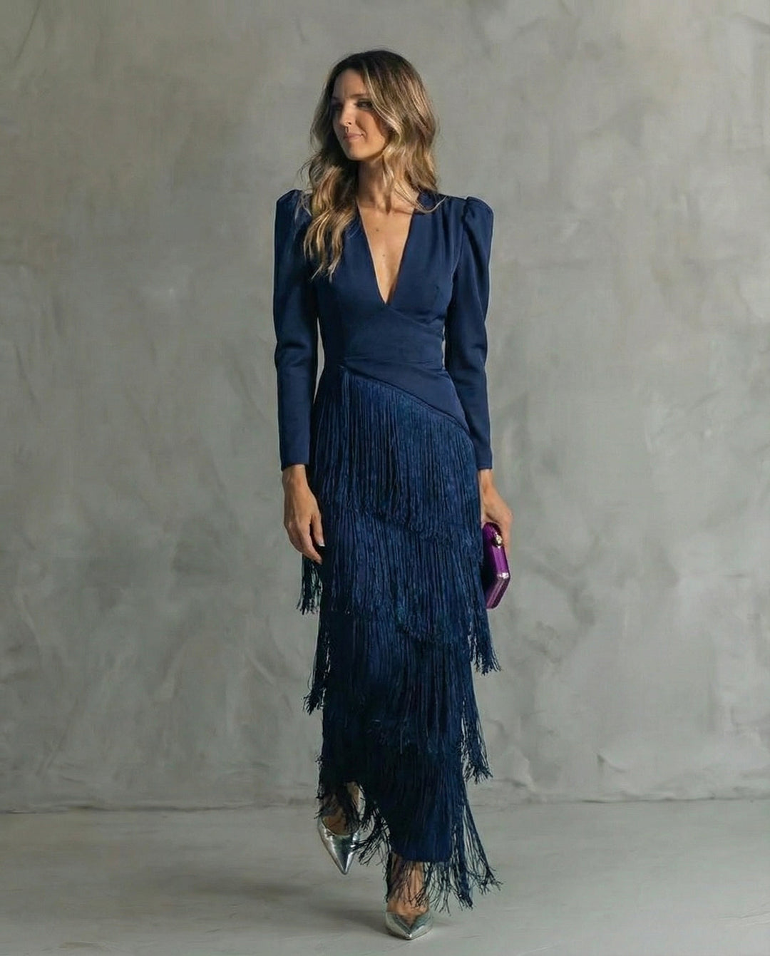 Chiara - Robe élégante avec franges