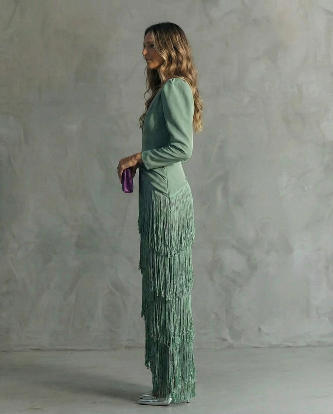 Chiara - Robe élégante avec franges