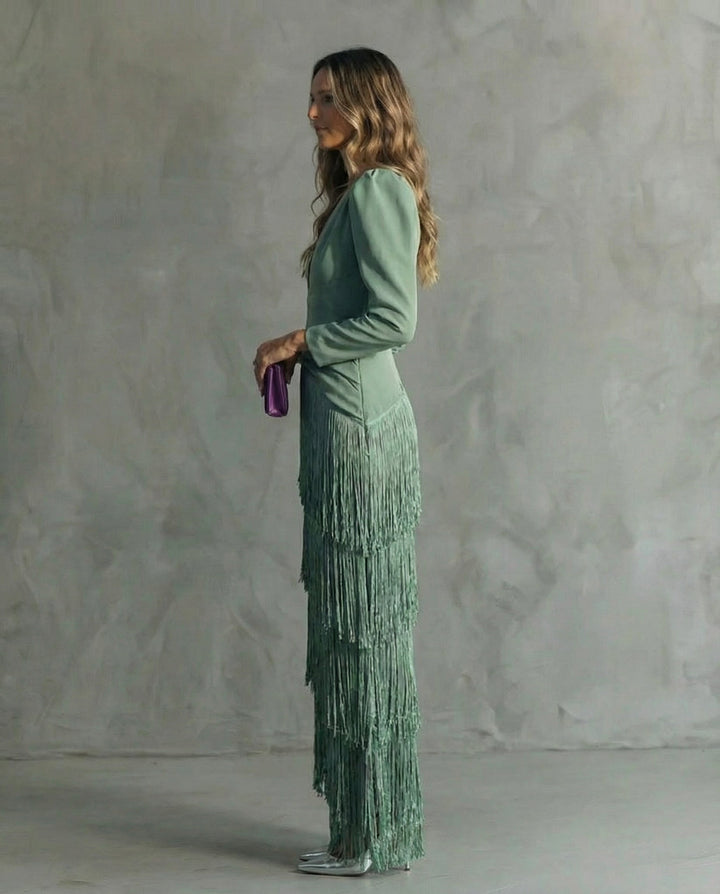 Chiara - Robe élégante avec franges