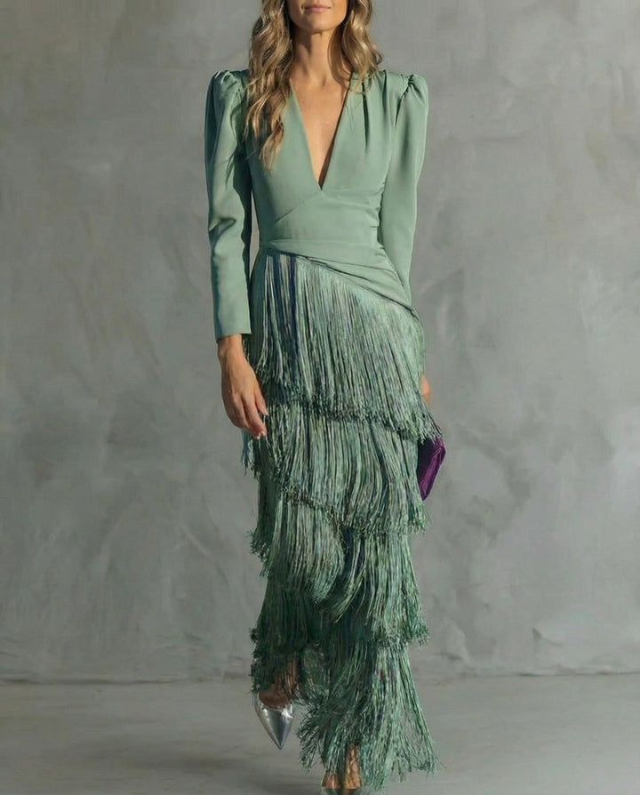 Chiara - Robe élégante avec franges