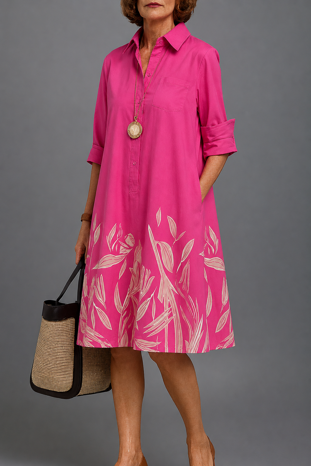 Grace | Robe midi soignée et stylée