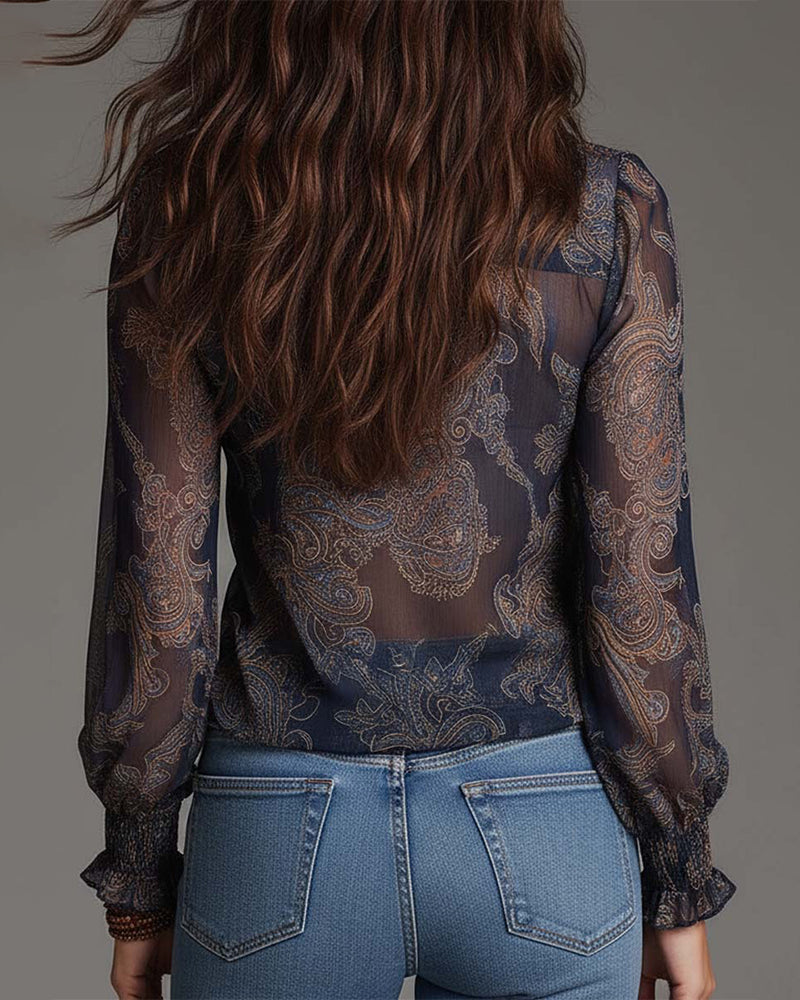 LA KIM - BLOUSE À 1/2 ZIP