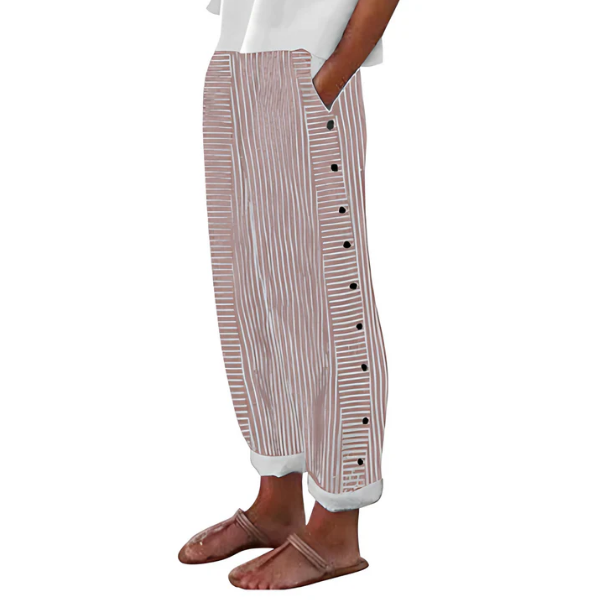 Pantalons rayés confortables
