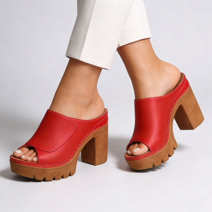 Mizella | Sandales à plateforme élégantes avec talon bloc