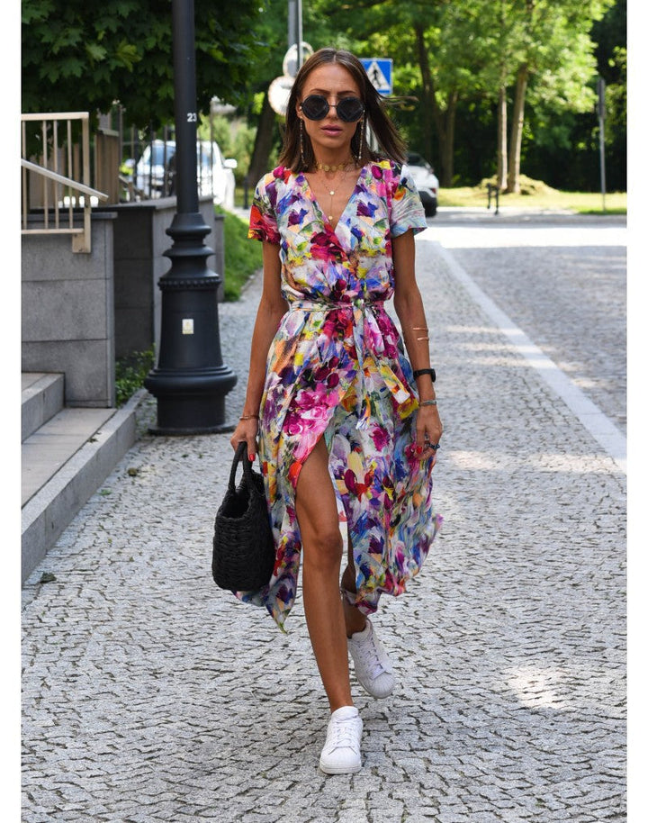 Yasmine | Robe Élégante avec Décolleté en V