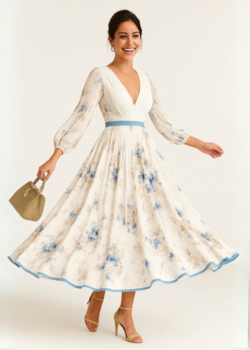 Katie | Robe Maxi Élégante à Fleurs