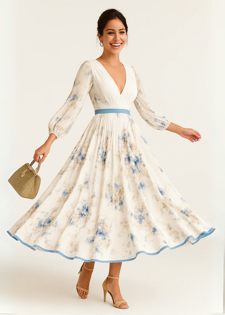 Katie | Robe Maxi Élégante à Fleurs