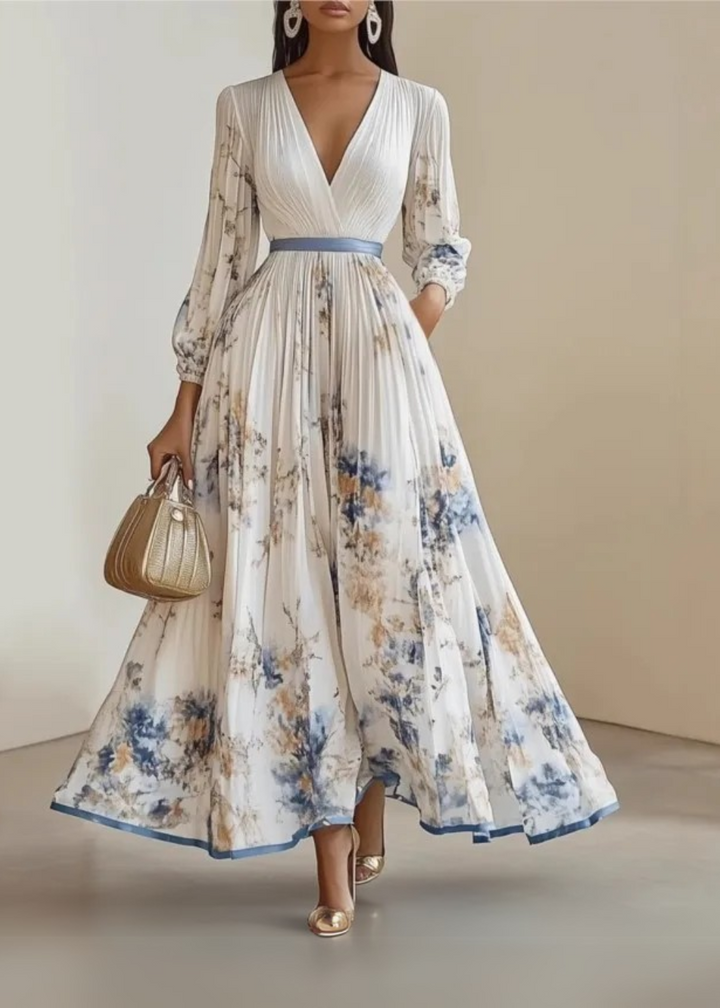 Katie | Robe Maxi Élégante à Fleurs